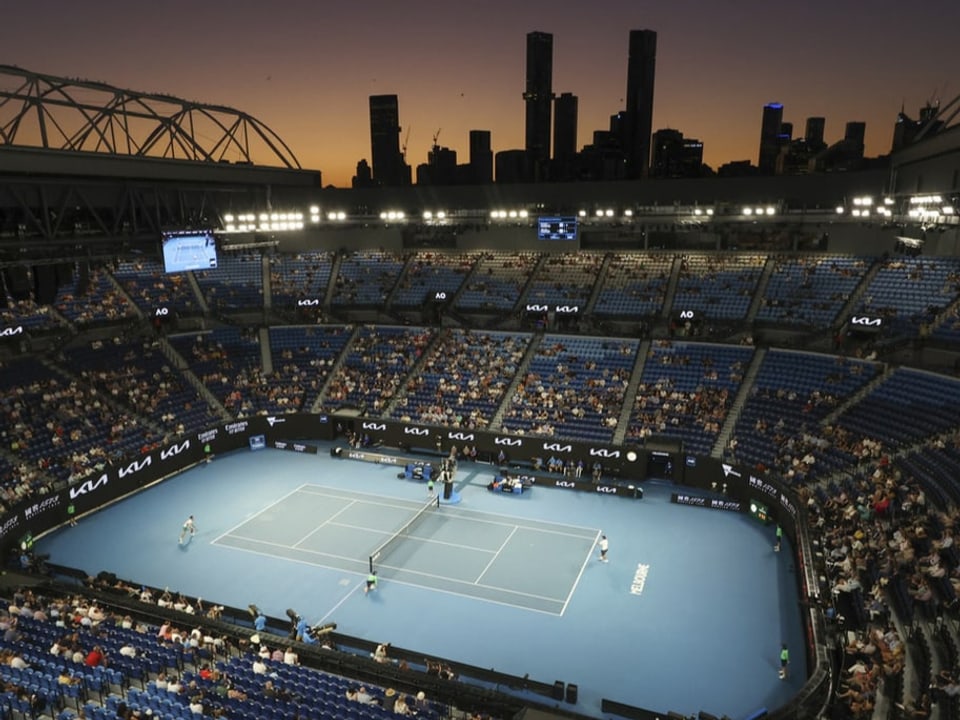 Ein happiges Minusgeschäft Blick auf den Centre Court.