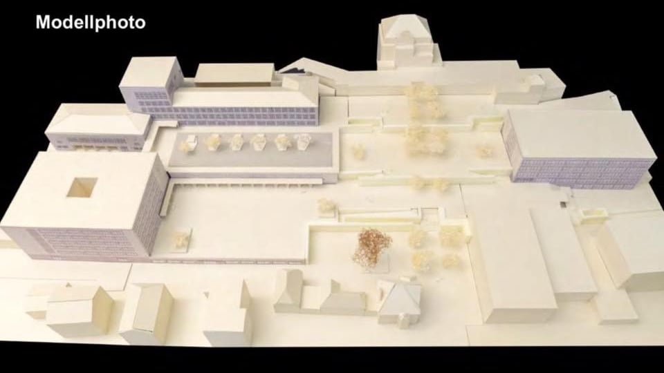 Modell neues Schulhaus