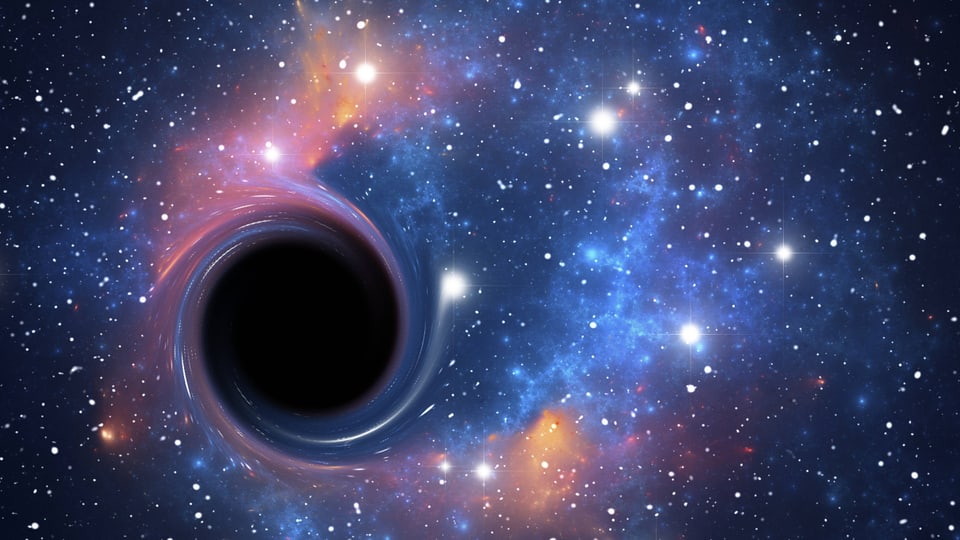 Was geschieht mit der Zeit am Rand eines schwarzen Lochs?
