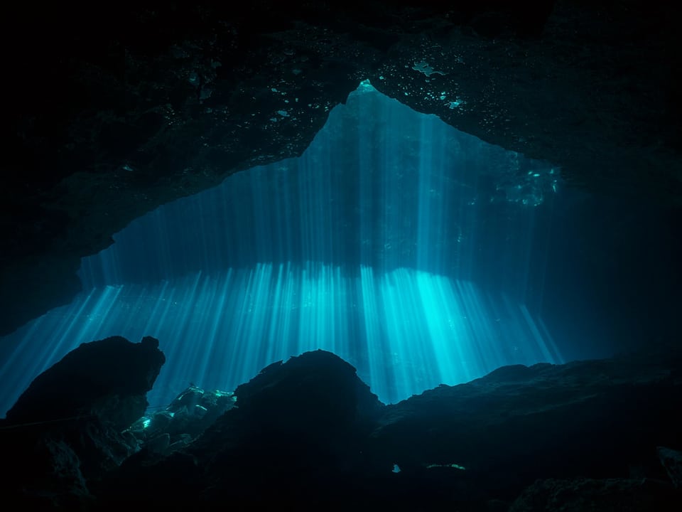 Blaue Unterwassergrotte