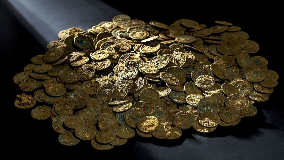 Goldene Römermünzen