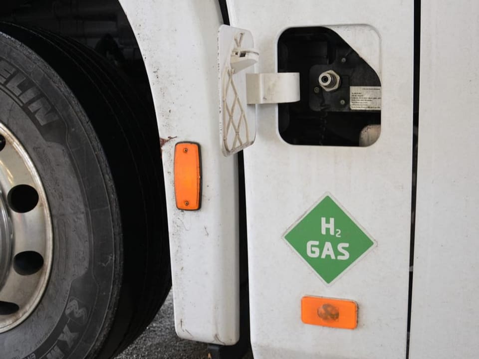 Der Tankstutzen am Lkw.