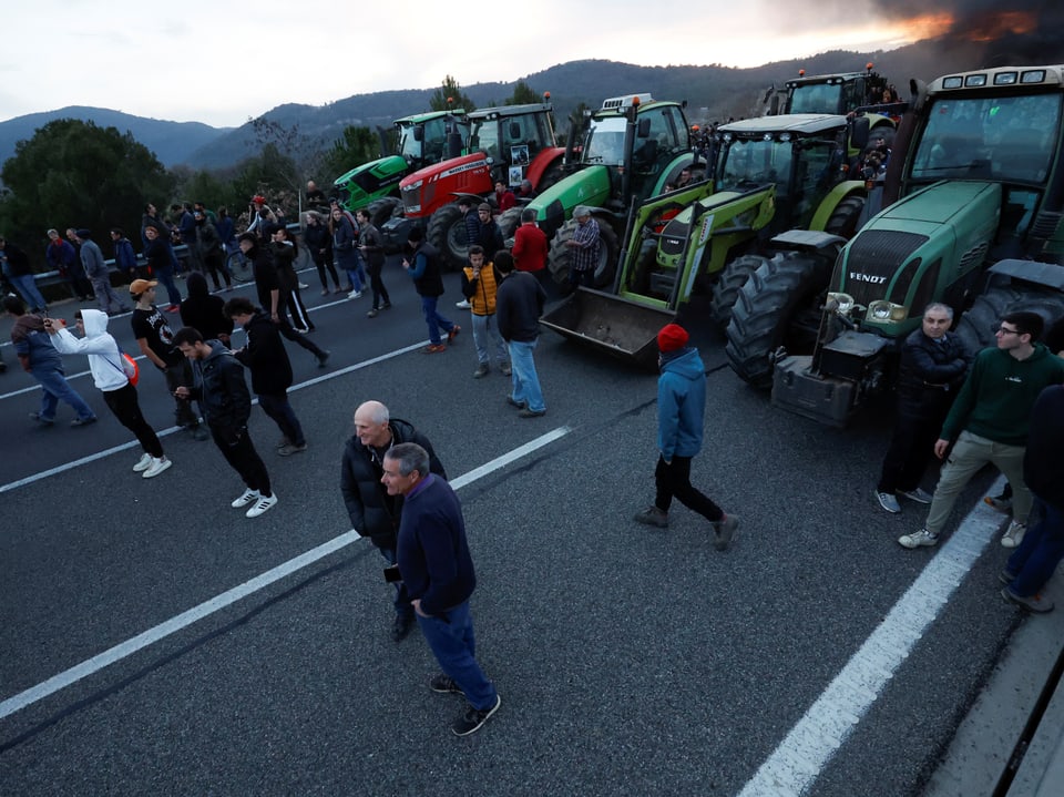 Die Bauernproteste in Spanien.