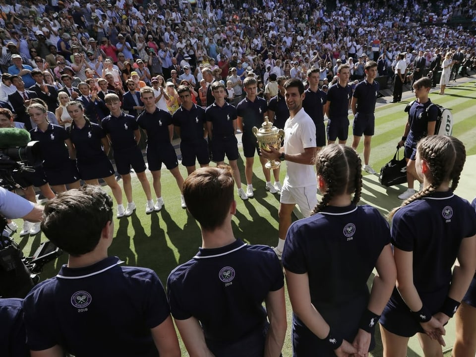 Djokovic in Wimbledon 2018