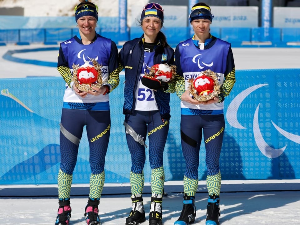 Drei ukrainische Medaillengewinnerinnen