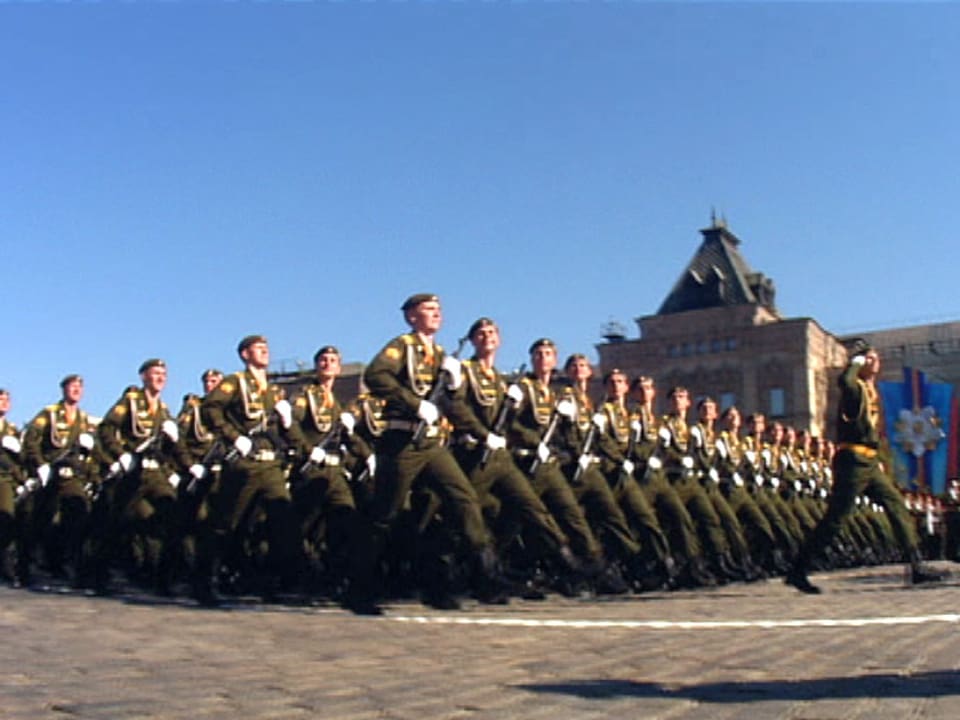 Soldaten auf dem Roten Platz