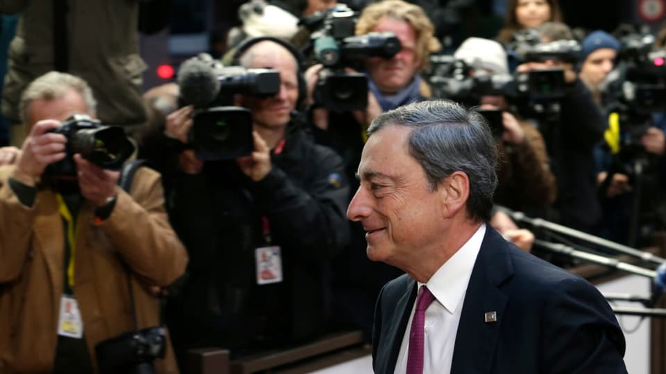 Porträt von EZB-Präsident Draghi.