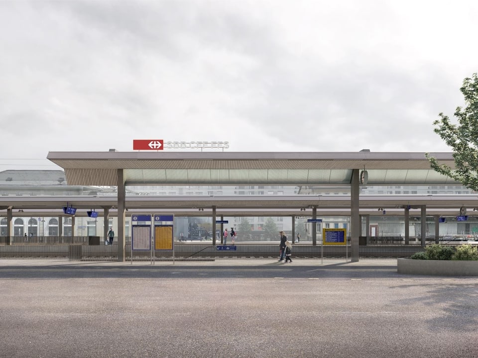 Visualisierung Bahnhof Freiburg