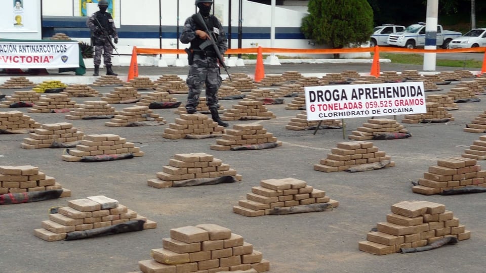 In Ecuador wurde mehr Kokain beschlagnahmt