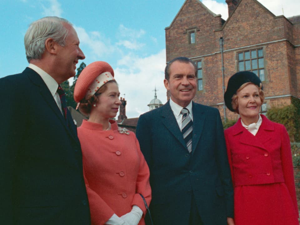 Queen Elizabeth und Richard Nixon