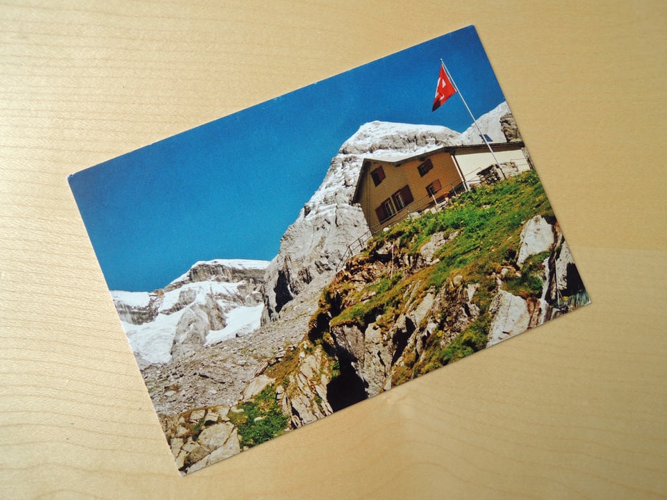 Sabine Dahinden bekommte eine Postkarte von der SAC-Hütte.