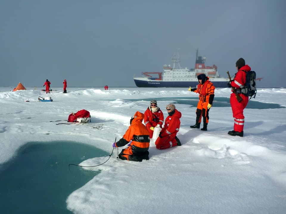 Forscher in der Arktis