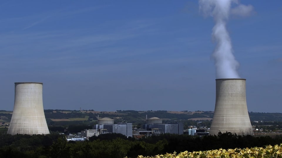 Das Kernkraftwerk Golfech in der Gemeinde Golfech im Südwesten Frankreichs