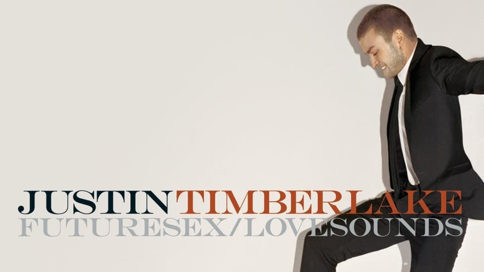 Albumcover von Justin Timberlake, er im Anzug. 