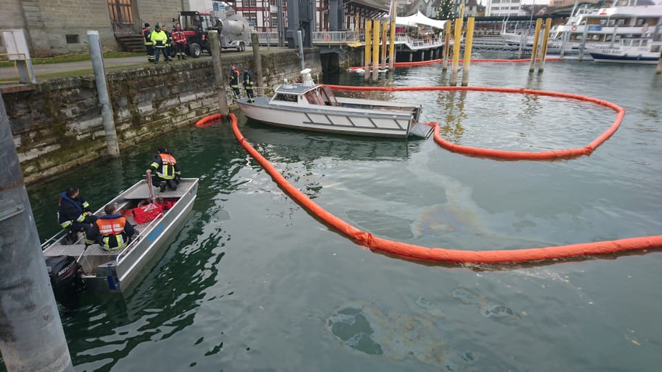 Öl im Bodensee Romanshorner Hafen Öl ausgelaufen News SRF