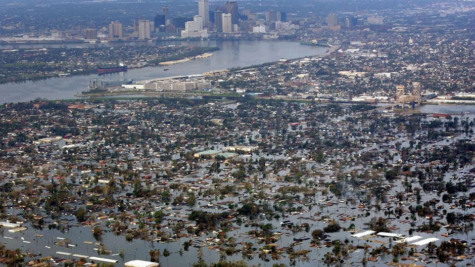 New Orleans nach dem Hurricane Katrina.