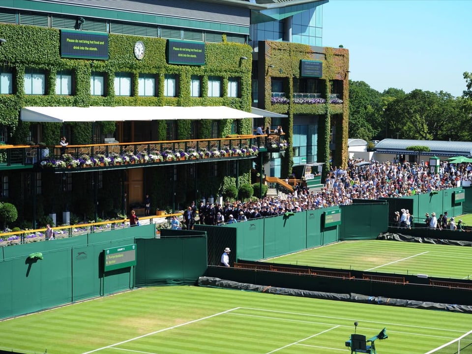 Das traditionelle Rasenturnier in Wimbledon.