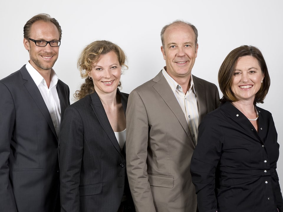 Christian Zeugin, Karin Frei, Dani Hitzig und Katharina Kilchenmann.