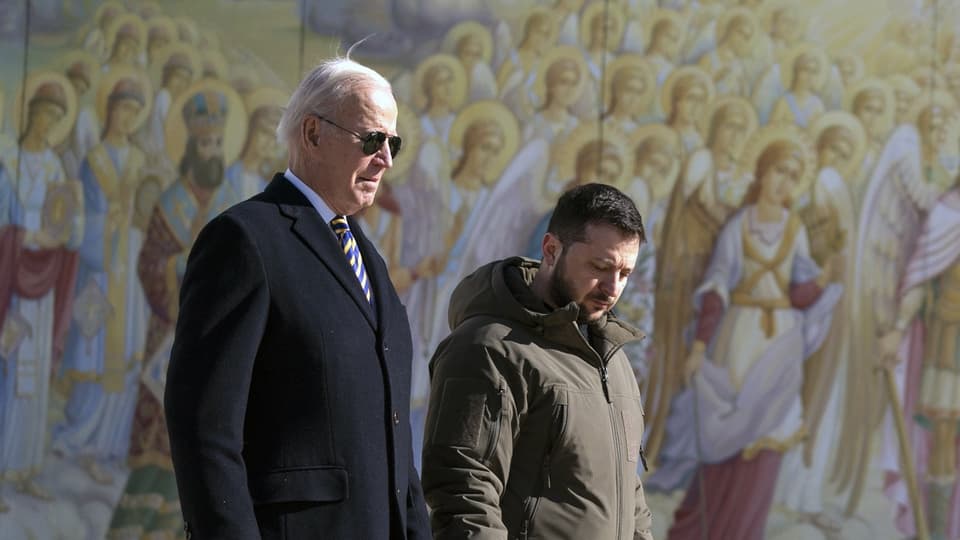 US-Präsident Joe Biden und der ukrainische Präsident Wolodimir Selenski.