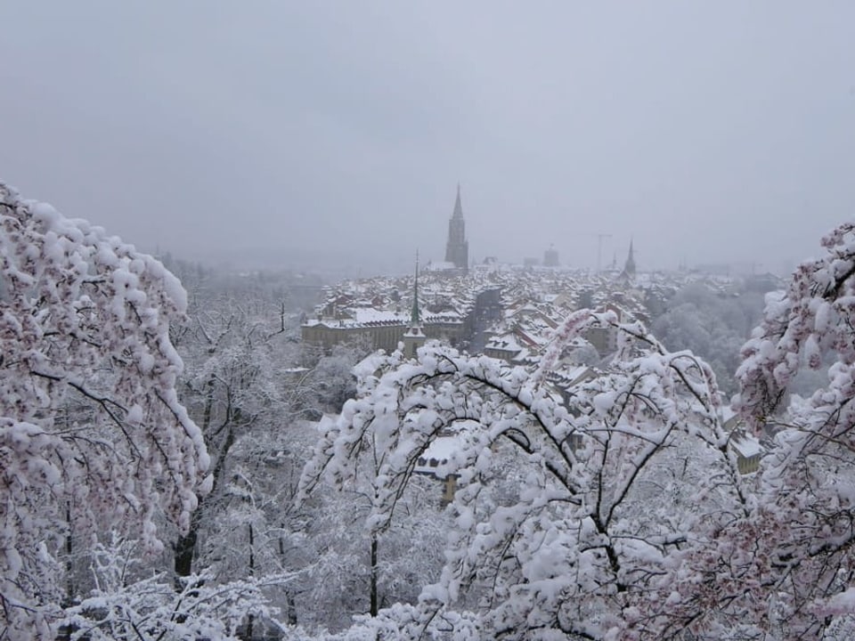 Verschneites Bern