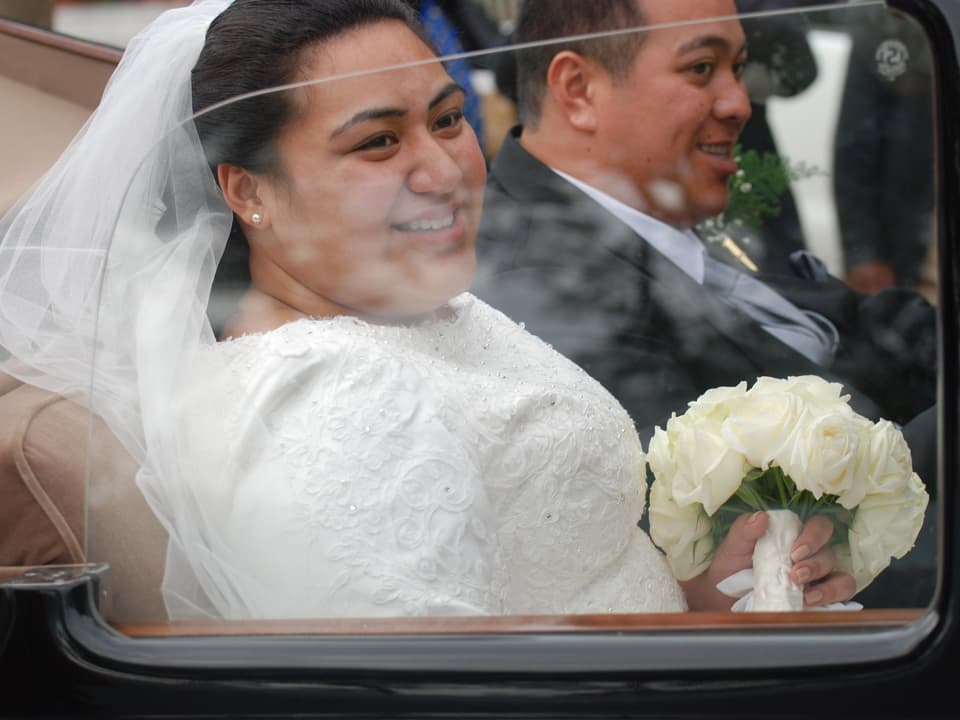 Hochzeit des Kronprinzen von Tonga und seiner Cousine.