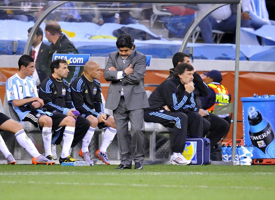 Maradona als Nationaltrainer von Argentinien