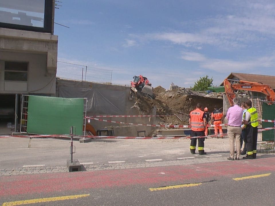 Baustelle Unfall Feusisberg