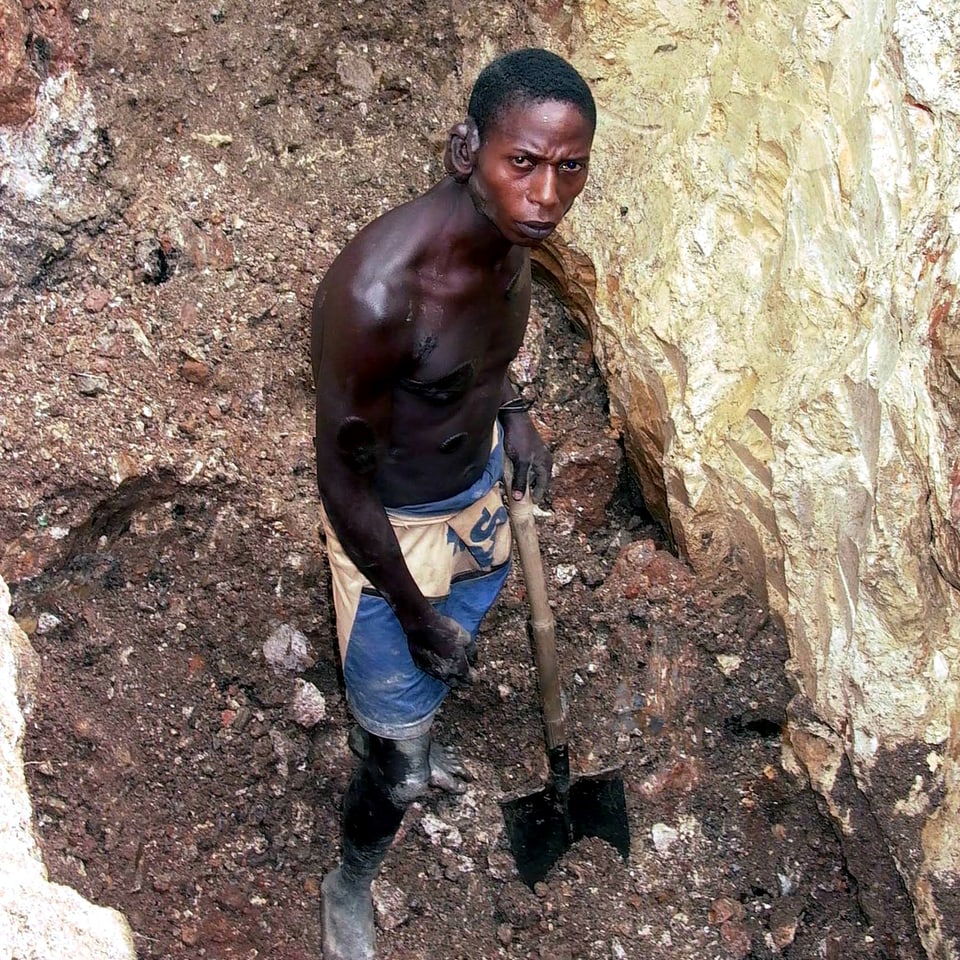 Minenarbeiter im Kongo 