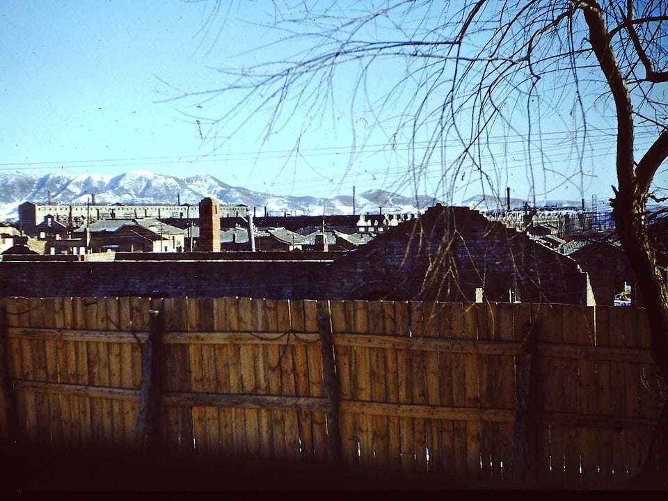 Hungnam, Nordkorea: Blick auf die Düngerfabrik.