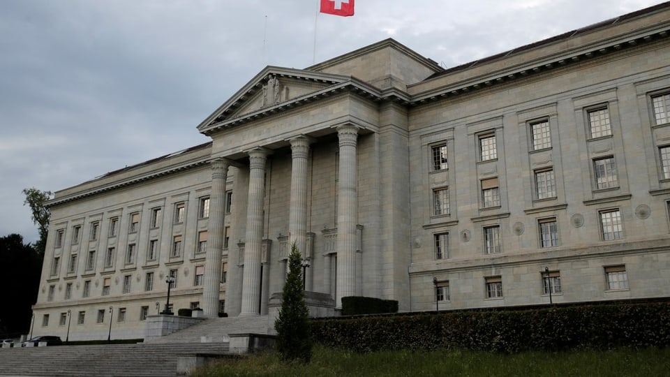 Das Bundesgericht in Lausanne in der Nahaufnahme
