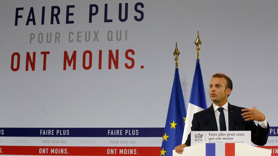 Frankreich: Macron präsentiert «plan pauvreté»
