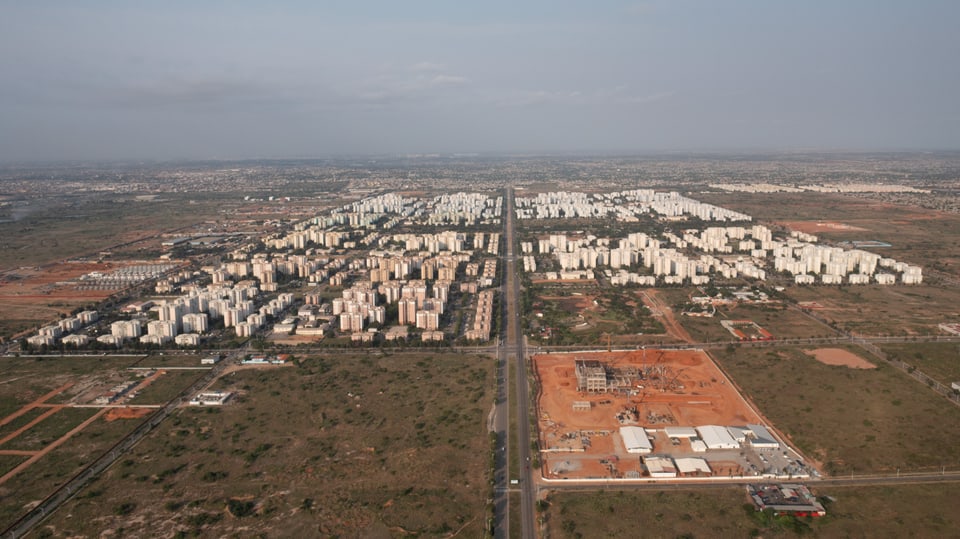 Luftaufnahme von Kilamba.