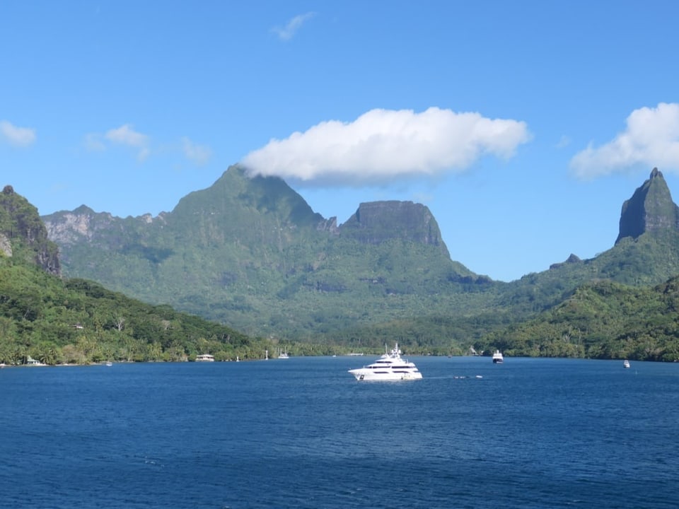 Die Insel Moorea bei Tahiti, Französisch-Polynesien.