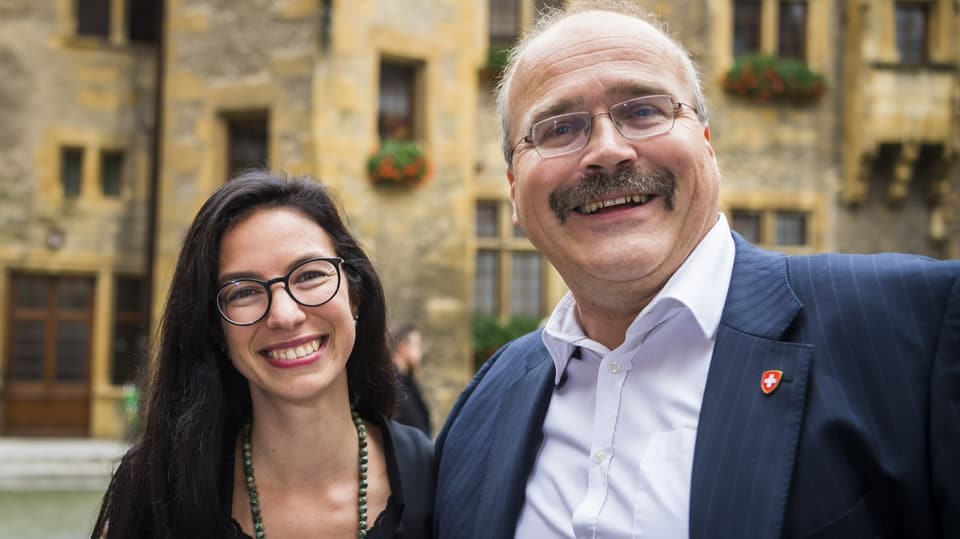 Ständerätin Céline Vara (Grüne) und Ständerat Philippe Bauer (FDP) 