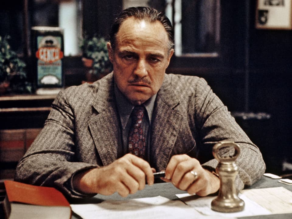Marlon Brando in seiner berühmtesten Rolle als Don Vito Corleone in «The Godfather».