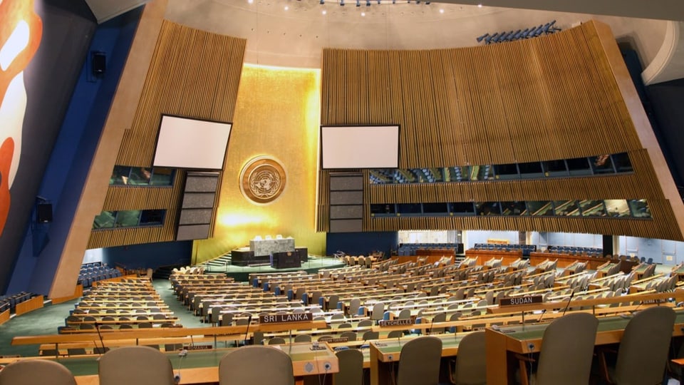 Saal der UNO-Generalversammlung in New York.