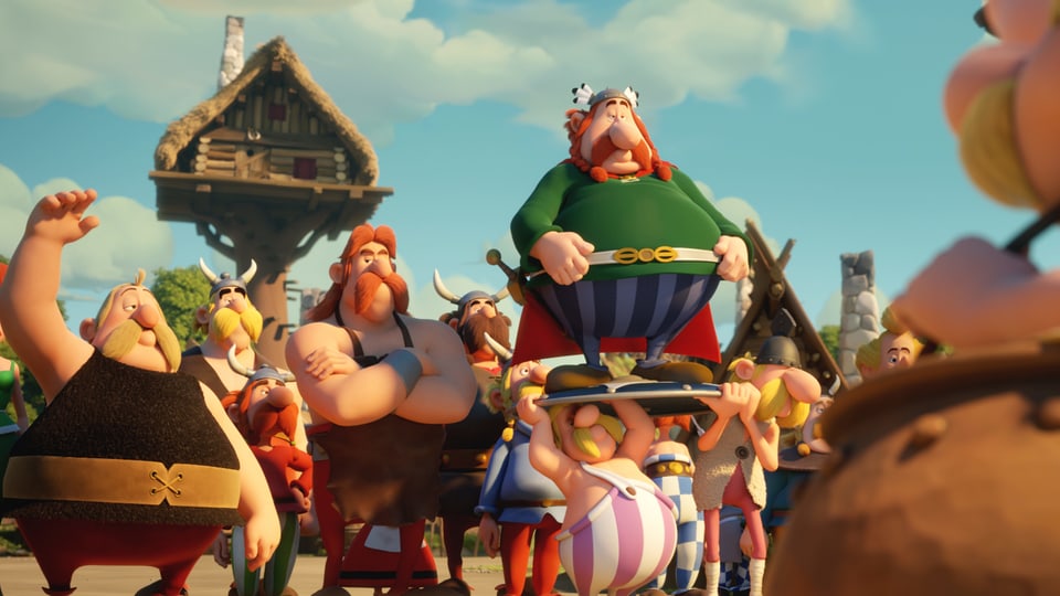 Alle Bewohner vom Dorf von Asterix.