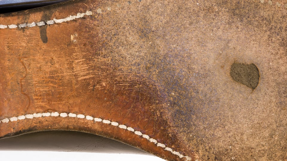 Schuhsohle mit Pariser Stich.