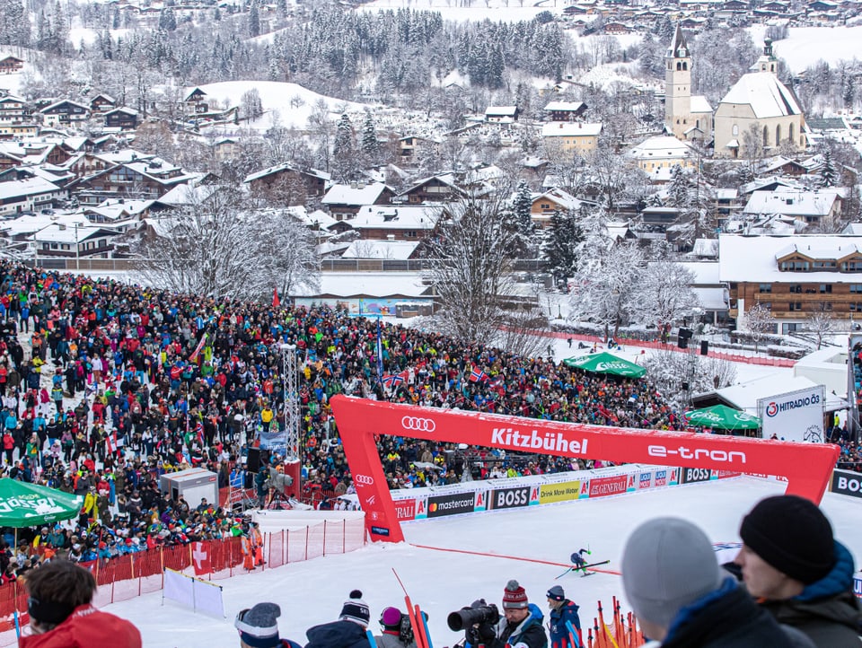 Soll Austragungsort einer neuen Weltcup-Disziplin werden Kitzbühel, Zielraum