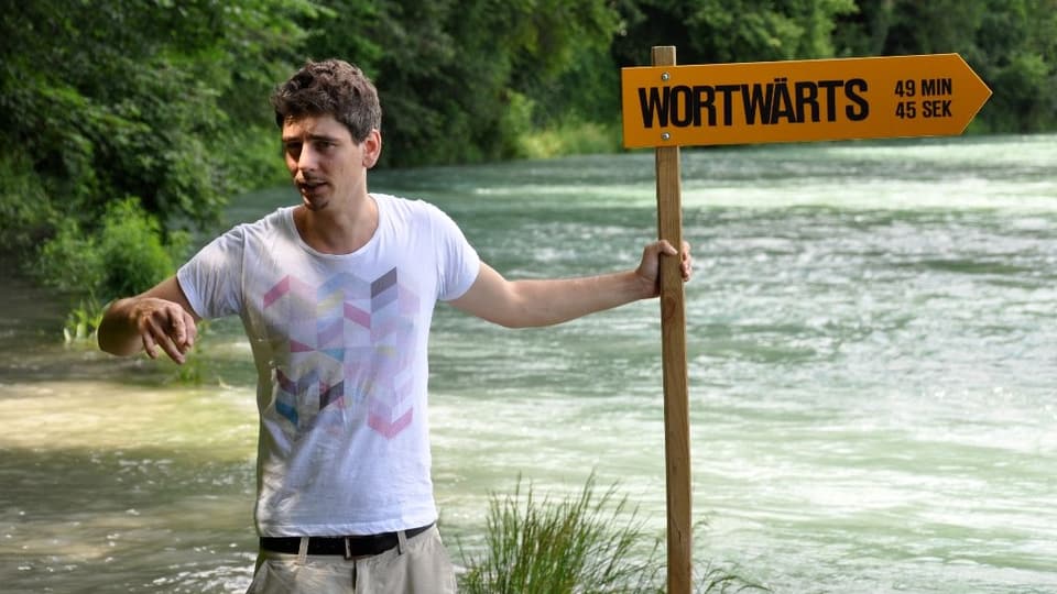 Mischa Wyss beim Fotoshooting für sein CD-Cover