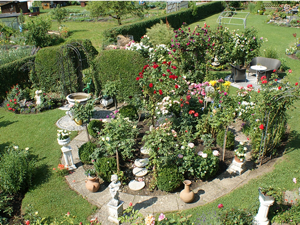 Garten von Esther Stöckli aus Gams (SG). 