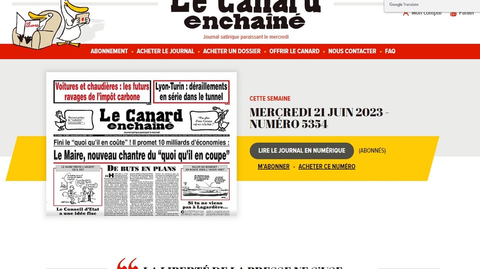 Satirezeitung in Frankreich: Hatte «Le Canard enchaîné» eine fiktive Mitarbeiterin?
