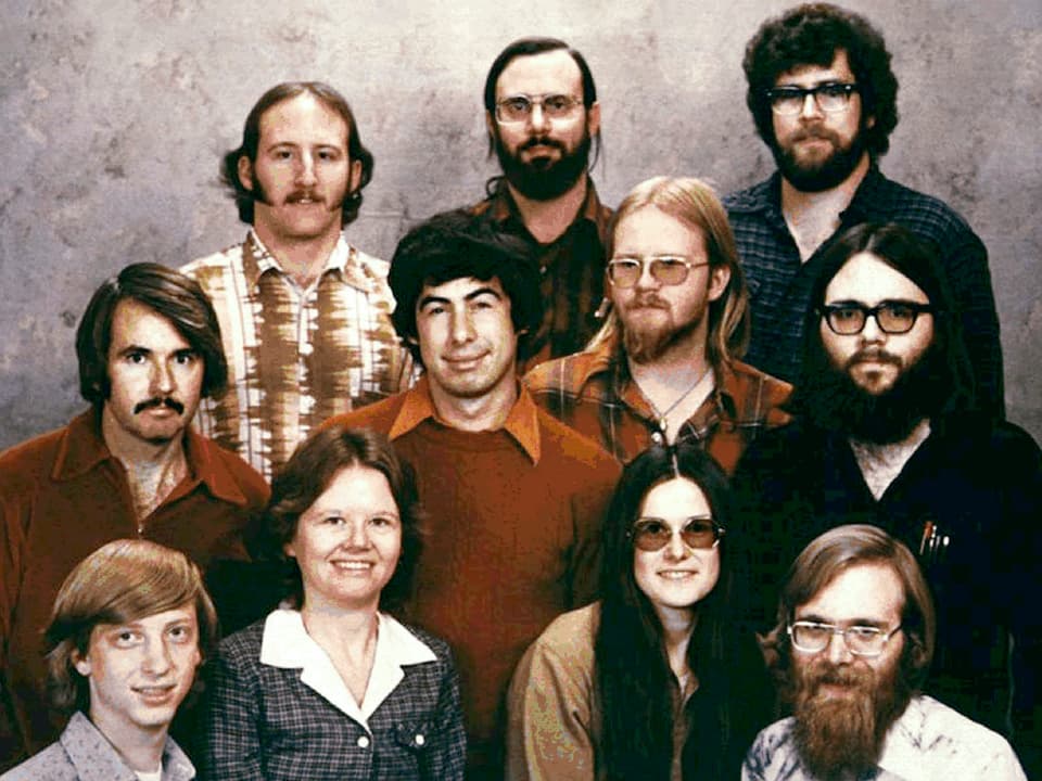 Team-Foto von Microsoft aus dem Jahr 1978