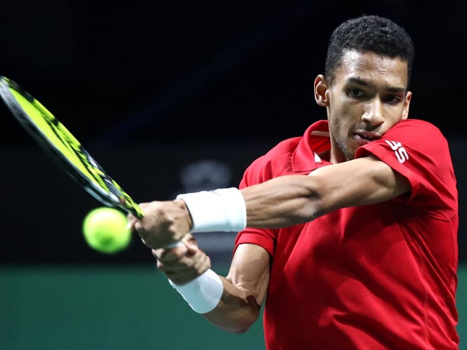 Hat grossen Anteil am Weiterkommen Auger-Aliassime beim Return