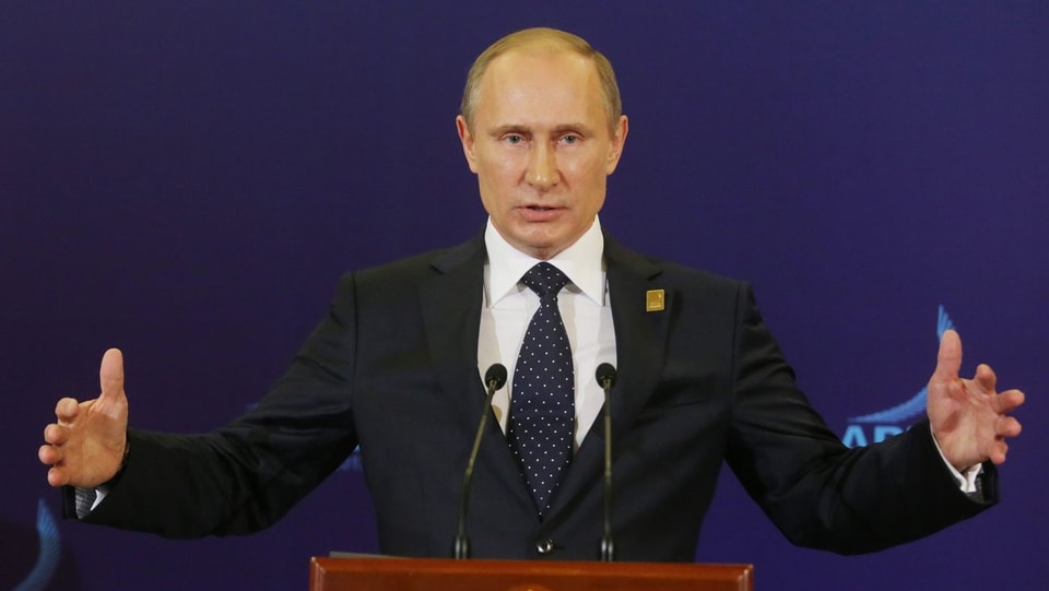 Putin am Rednerpult