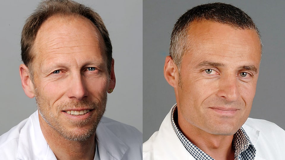  Dr. Thomas Hess und PD Dr. Sarosh Irani.