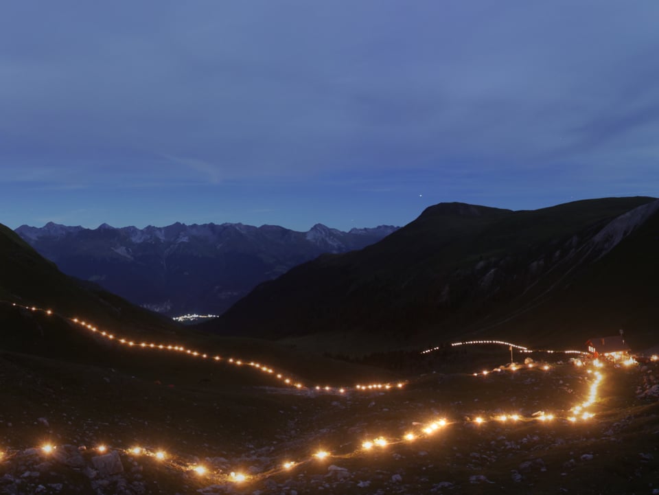 Lichtzeichnung in Davos