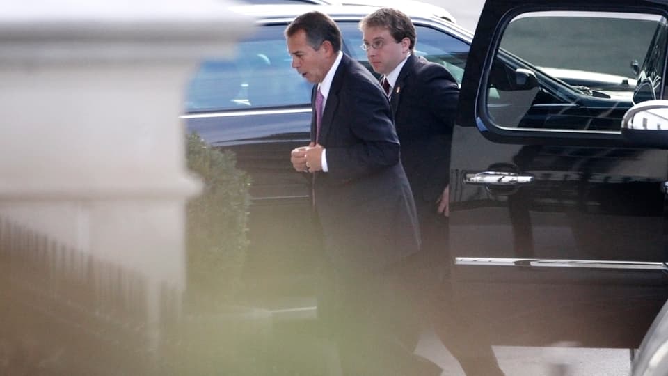Der Republikaner John Boehner auf dem Weg ins Weisse Haus.