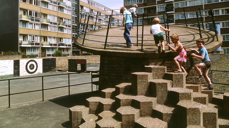 Die Londoner Siedlung «Churchills Garden», 1978.