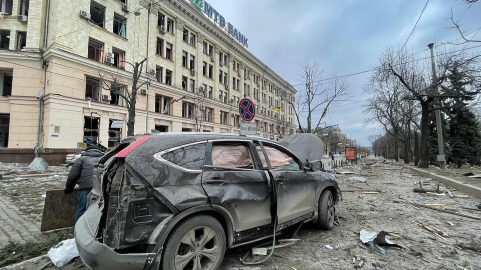 Zerstörung in Charkiw 